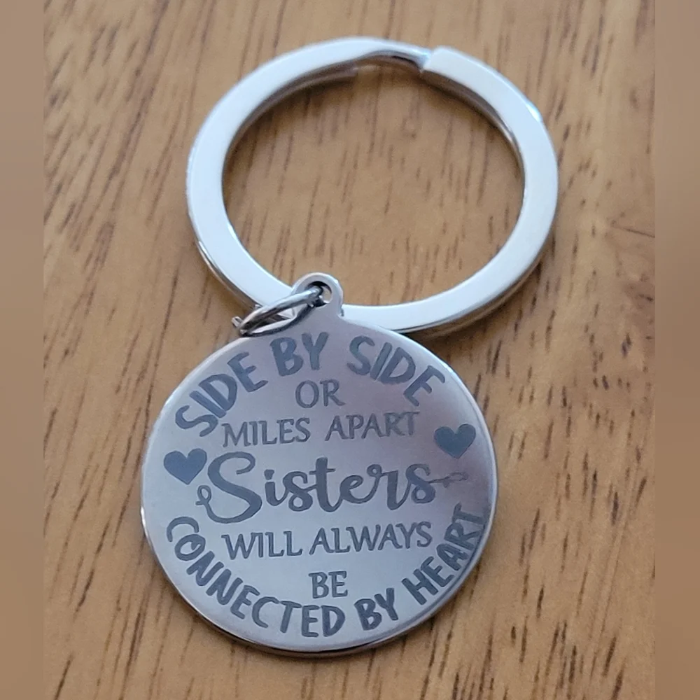 Inspirational, Positive Key Chain Sisters NWOT